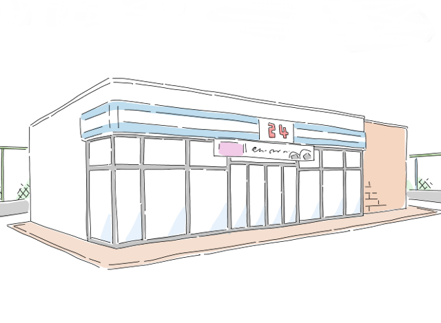 コンビニのイラスト