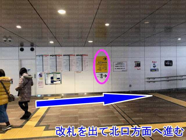 南北自由道路と案内板の映像