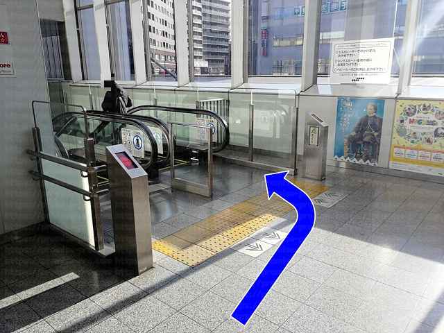 エスカレーターの画像