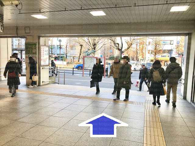 北口から見た外の画像