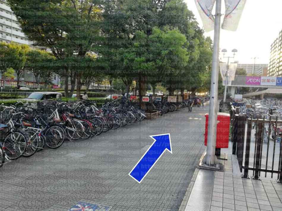 ポスト前の道画像