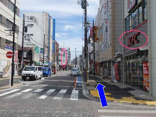 ケンタッキーと三井住友銀行看板の画像