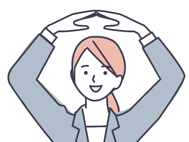 okサインをしている笑顔の女性