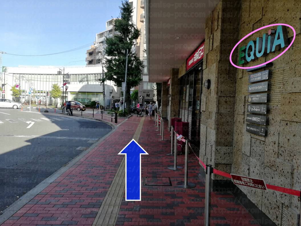 北口右折後の画像