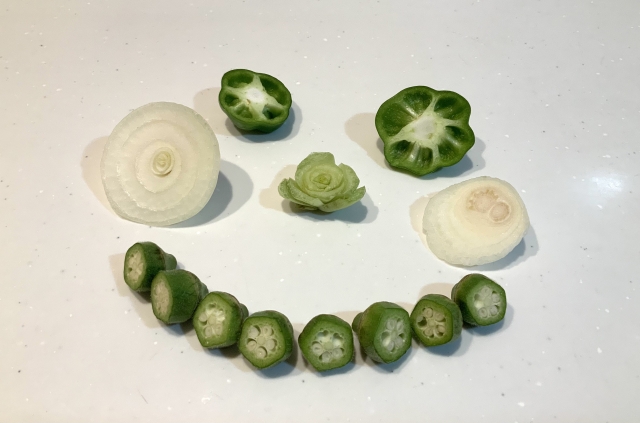カットされた野菜