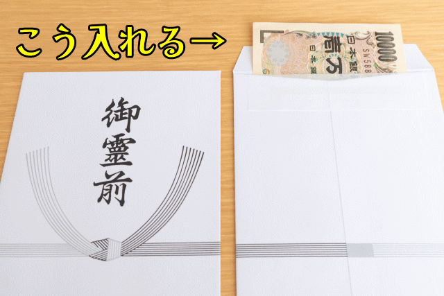 香典袋へのお金の入れ方