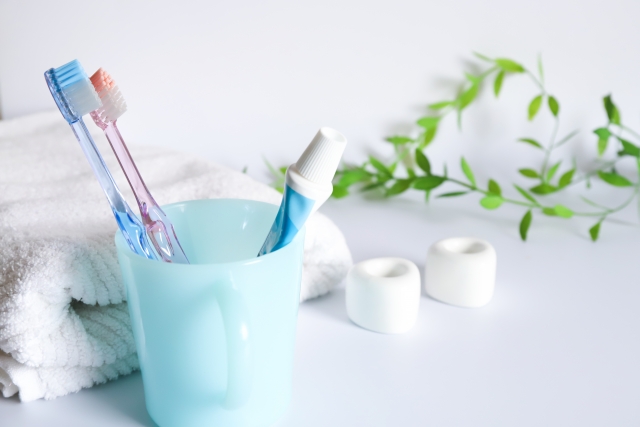 歯ブラシとタオル